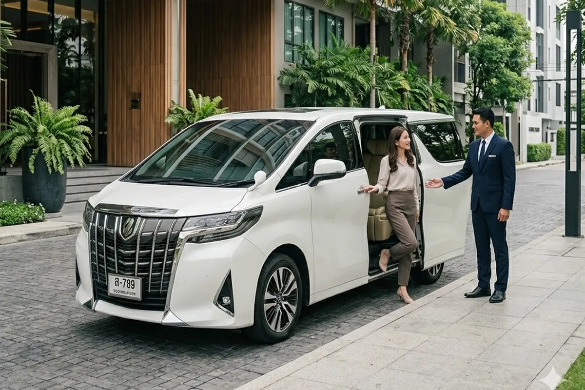 บริการเช่ารถตู้พร้อมคนขับ Alphard